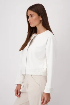 Jacke mit gesmokten Ärmelbündchen