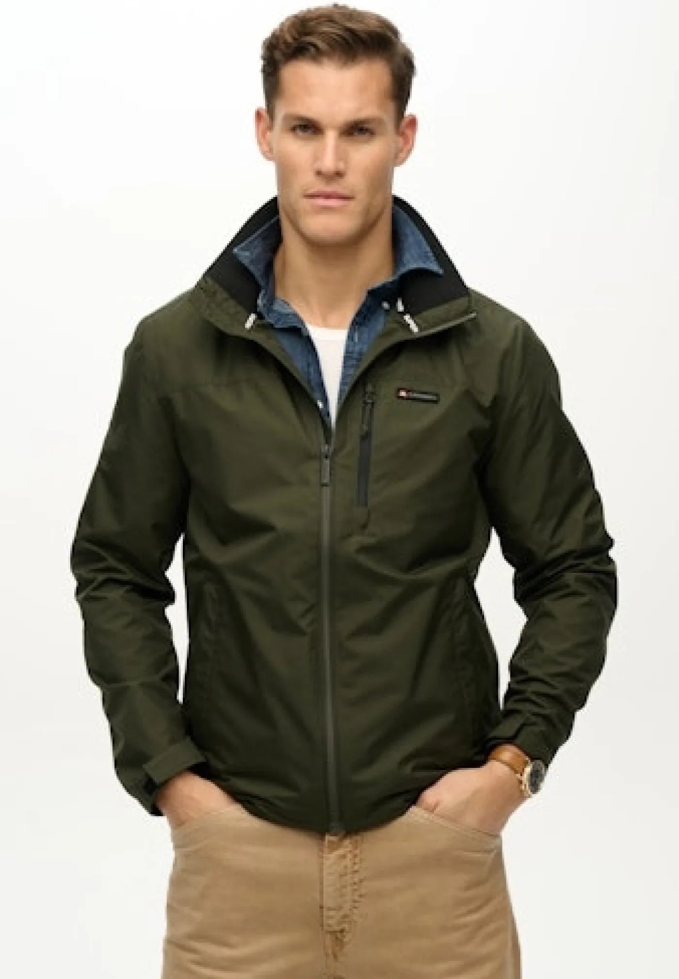 Jacke mit Stehkragen