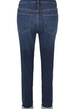 Jeans Hose mit Vintage-Löchern und Strass-Steinchen