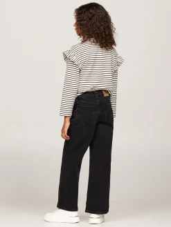 Jeans mit weitem Bein und Fade-Effekt