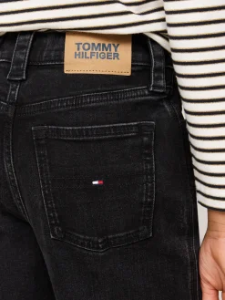 Jeans mit weitem Bein und Fade-Effekt