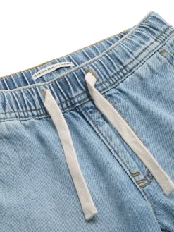 Jeans Shorts mit Kordelzug