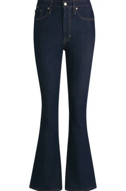 Jeans aus blauem Stretch-Denim mit Logo-Details