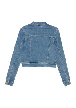 Jeansjacke mit Used-Effekt