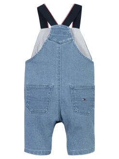 Jeans-Latzhose mit Kontrast-Träger