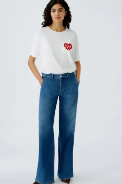 Jeans THE WIDE LEG mid waist, long