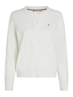 Jersey-Cardigan mit Rundhalsausschnitt