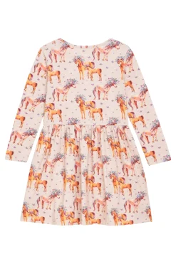 Jerseykleid mit Einhorn Alloverdruck