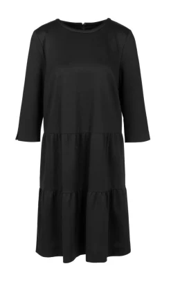 Jerseykleid mit Stufenvolants