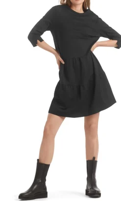 Jerseykleid mit Stufenvolants