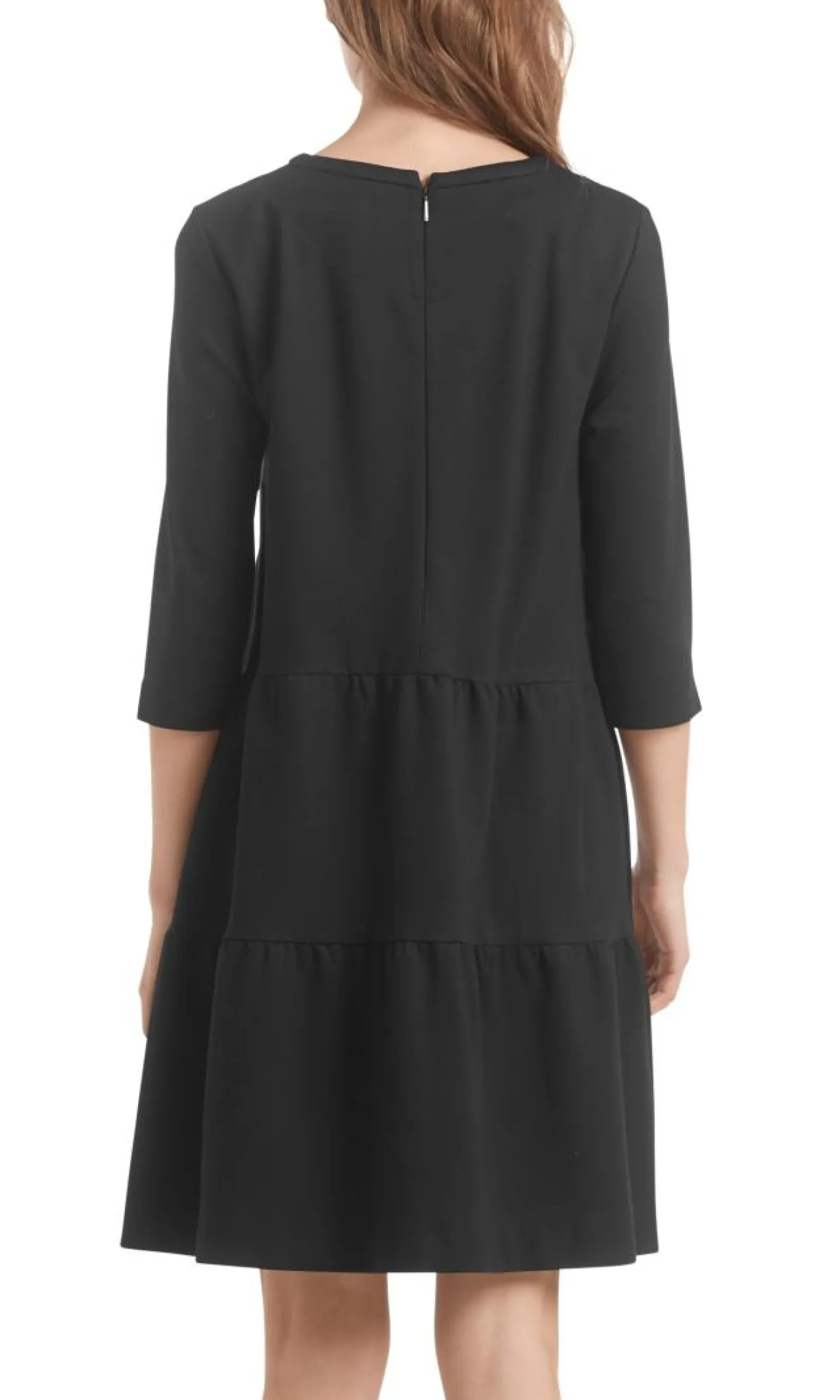 Jerseykleid mit Stufenvolants