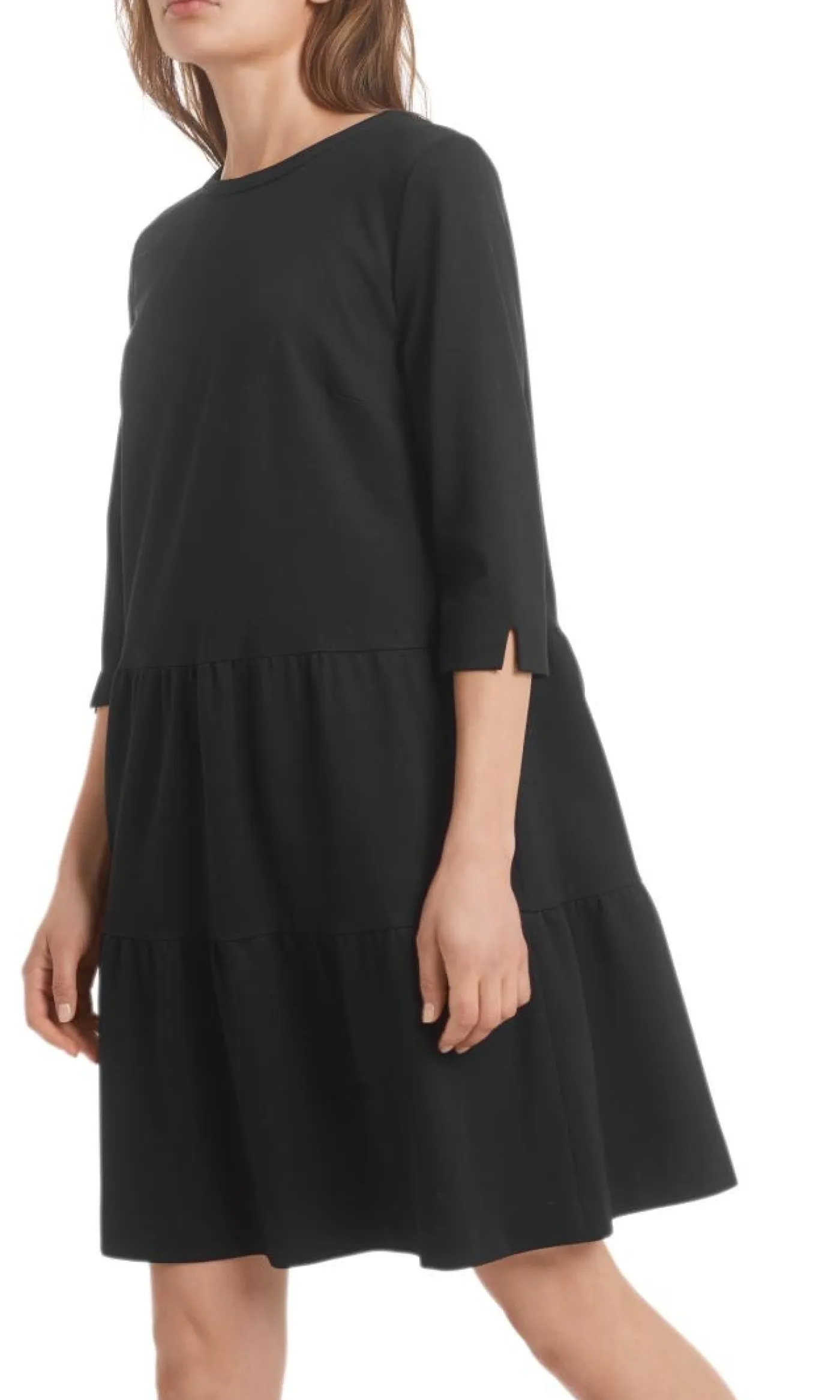 Jerseykleid mit Stufenvolants