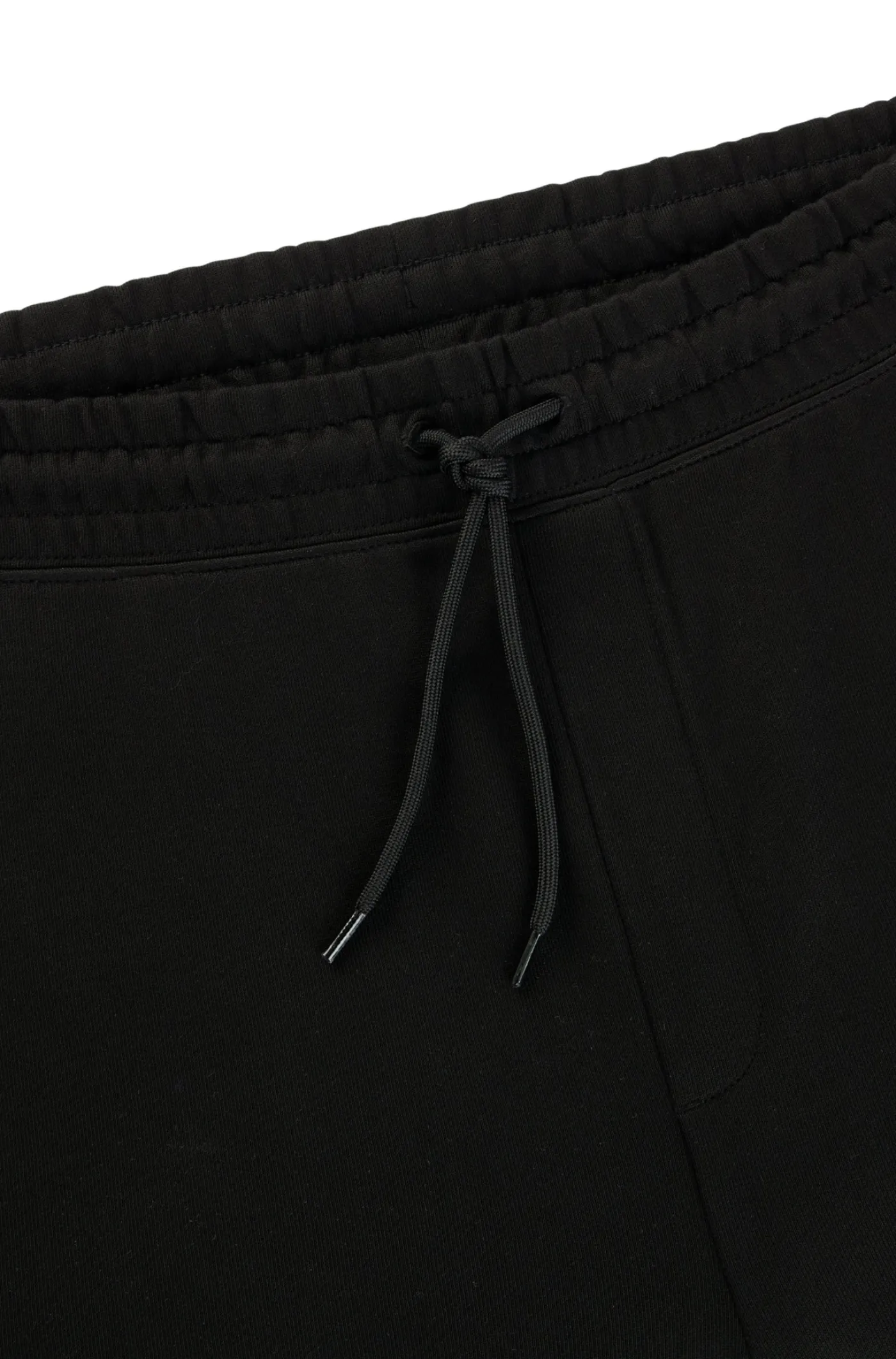 Jogginghose aus Baumwoll-Terry mit blauem Logo-Aufnäher