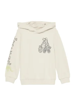 Kapuzen-Sweatshirt aus Baumwollmix mit Front- und Ärmelprint