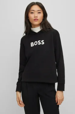 KAPUZEN-SWEATSHIRT Edelight AUS BAUMWOLLE-TERRY MIT KONTRASTIERENDEM LOGO