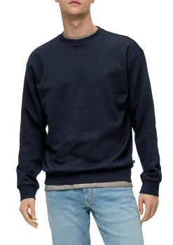 Klassisches Sweatshirt mit Logo-Stickerei