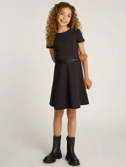 Kleid aus Viskose-Mix