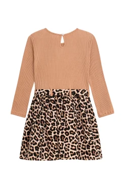 Kleid mit Ripp Oberteil und Leorock