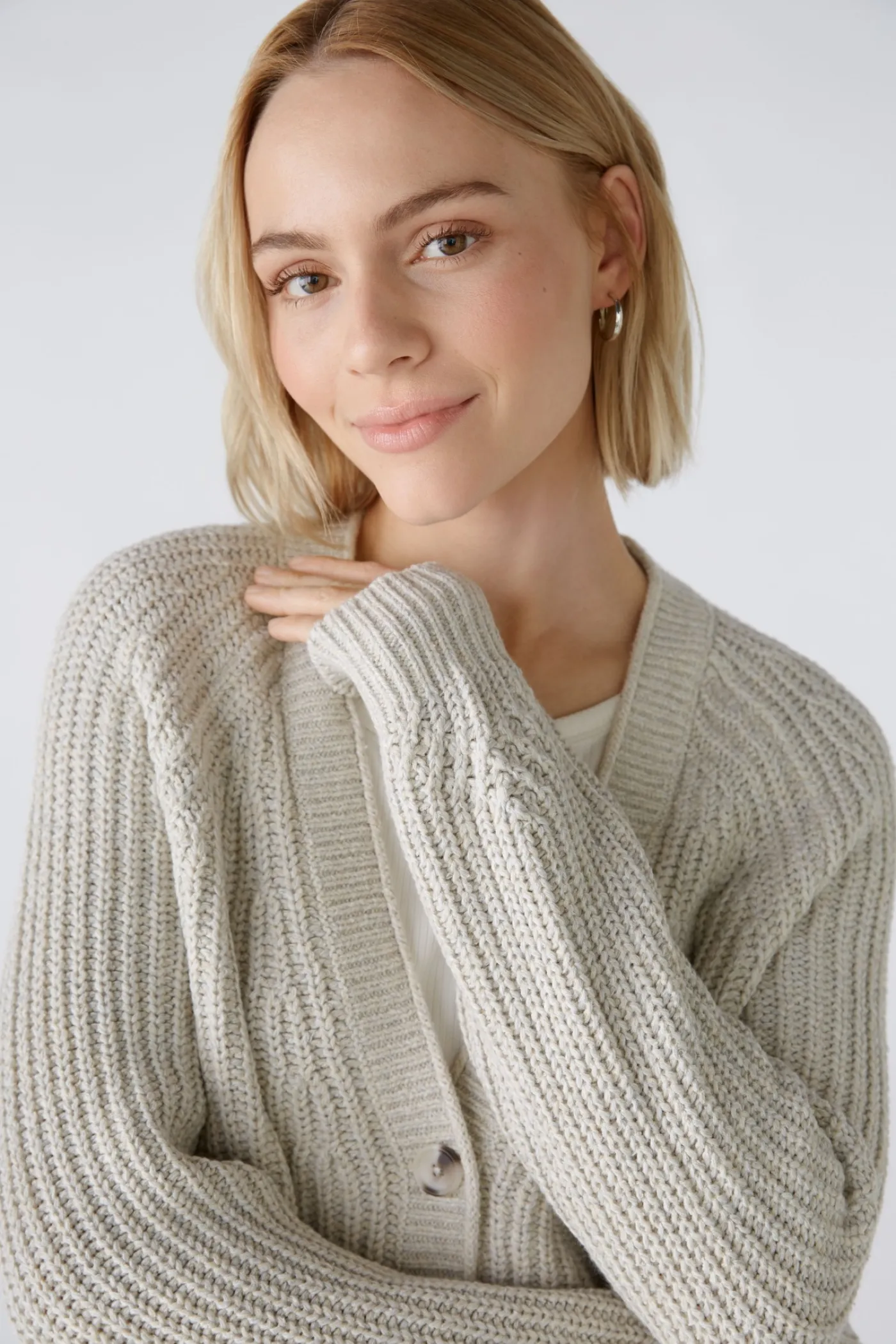 LAFONYA Strickjacke Baumwollmischung