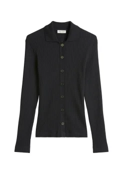 Langarm Poloshirt