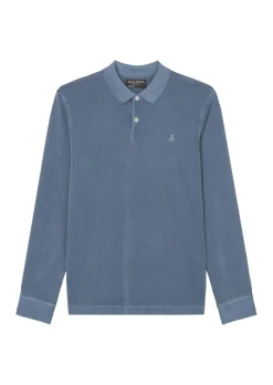 Langarm Poloshirt
