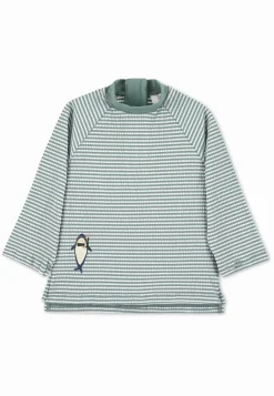 Langarm-Schwimmshirt Hai