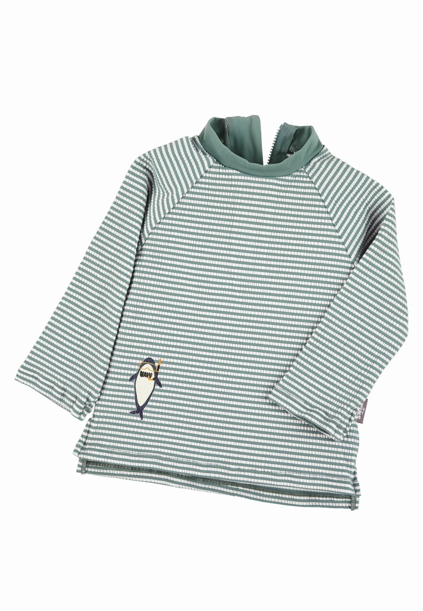 Langarm-Schwimmshirt Hai