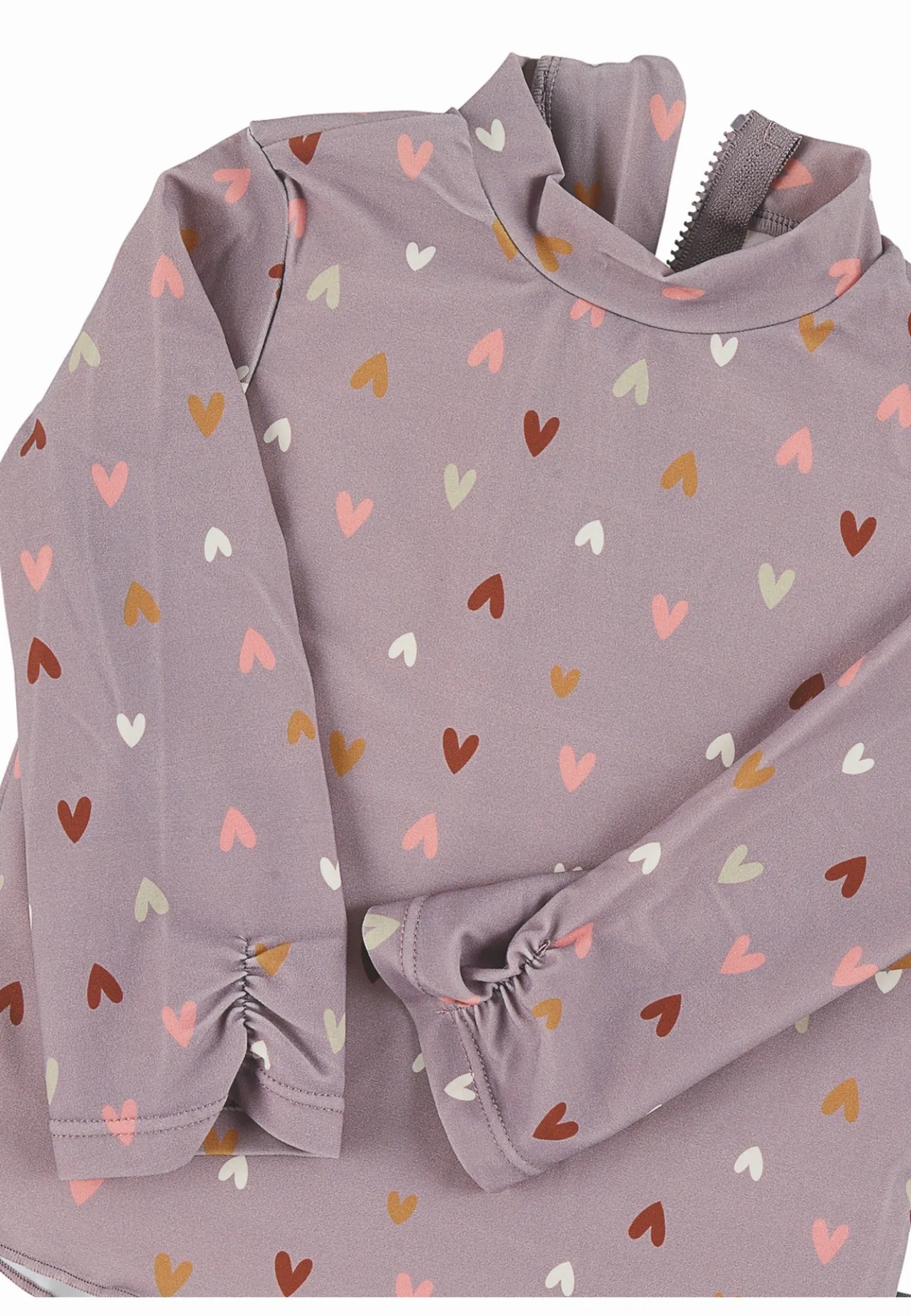Langarm-Schwimmshirt Herz