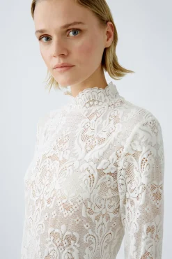 Langarmshirt halbtransparent