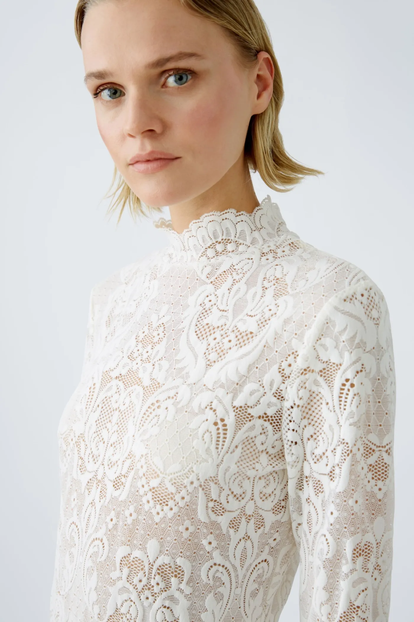 Langarmshirt halbtransparent