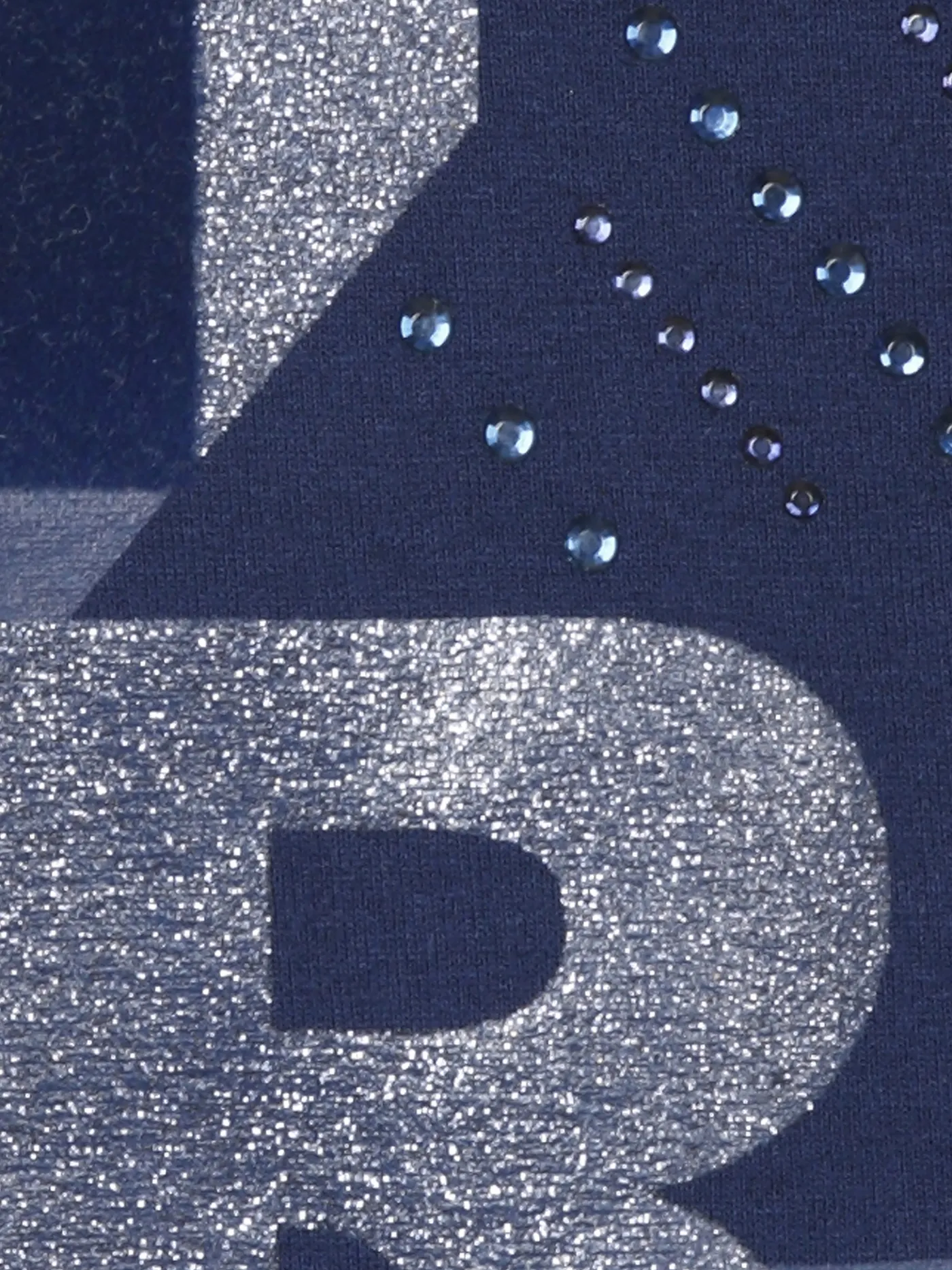 Langarm-Shirt mit Geschmücktem Front-Motiv