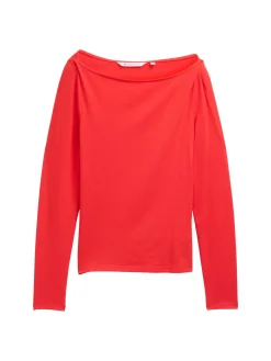 Langarmshirt mit U-Boot Ausschnitt