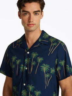 Lightweight Hemd mit Palmenprint