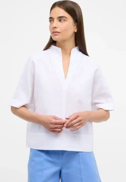 Linen Shirt Bluse Leinen Kurzarm