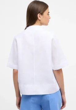 Linen Shirt Bluse Leinen Kurzarm