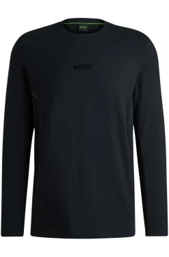 Longsleeve aus Baumwoll-Jersey mit verspiegeltem Logo