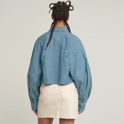 Macro Ballon Jeans Bluse