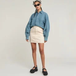 Macro Ballon Jeans Bluse