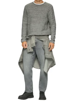 Melierter Strickpullover