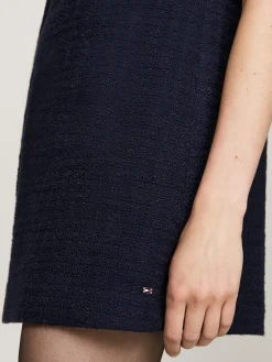 Mini-Etuikleid aus Tweed in A-Linie