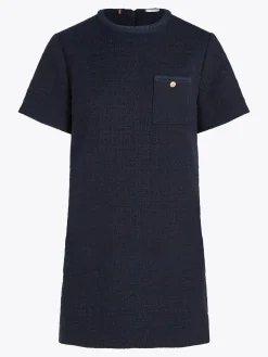 Mini-Etuikleid aus Tweed in A-Linie