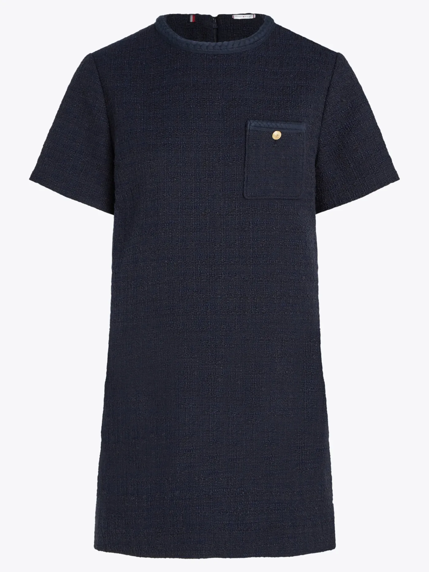 Mini-Etuikleid aus Tweed in A-Linie