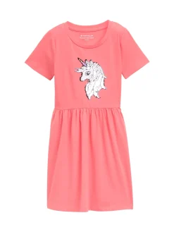 Mini-Kleid mit Wendepailletten