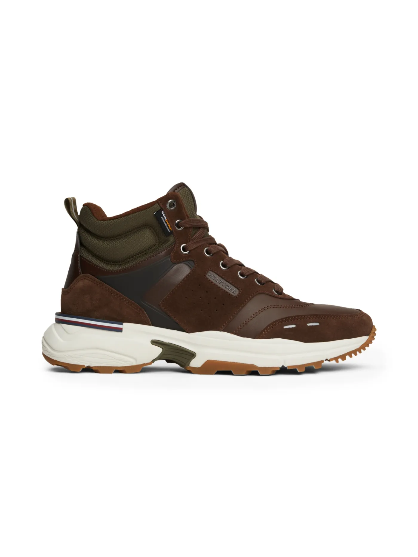Mittelhoher Hybrid Stiefel aus Leder