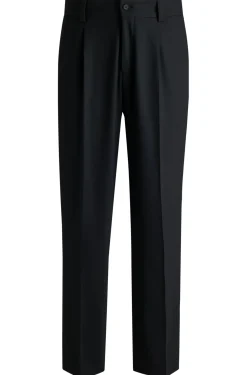Modern-Fit Hose aus Stretch-Twill mit Bügelfalten