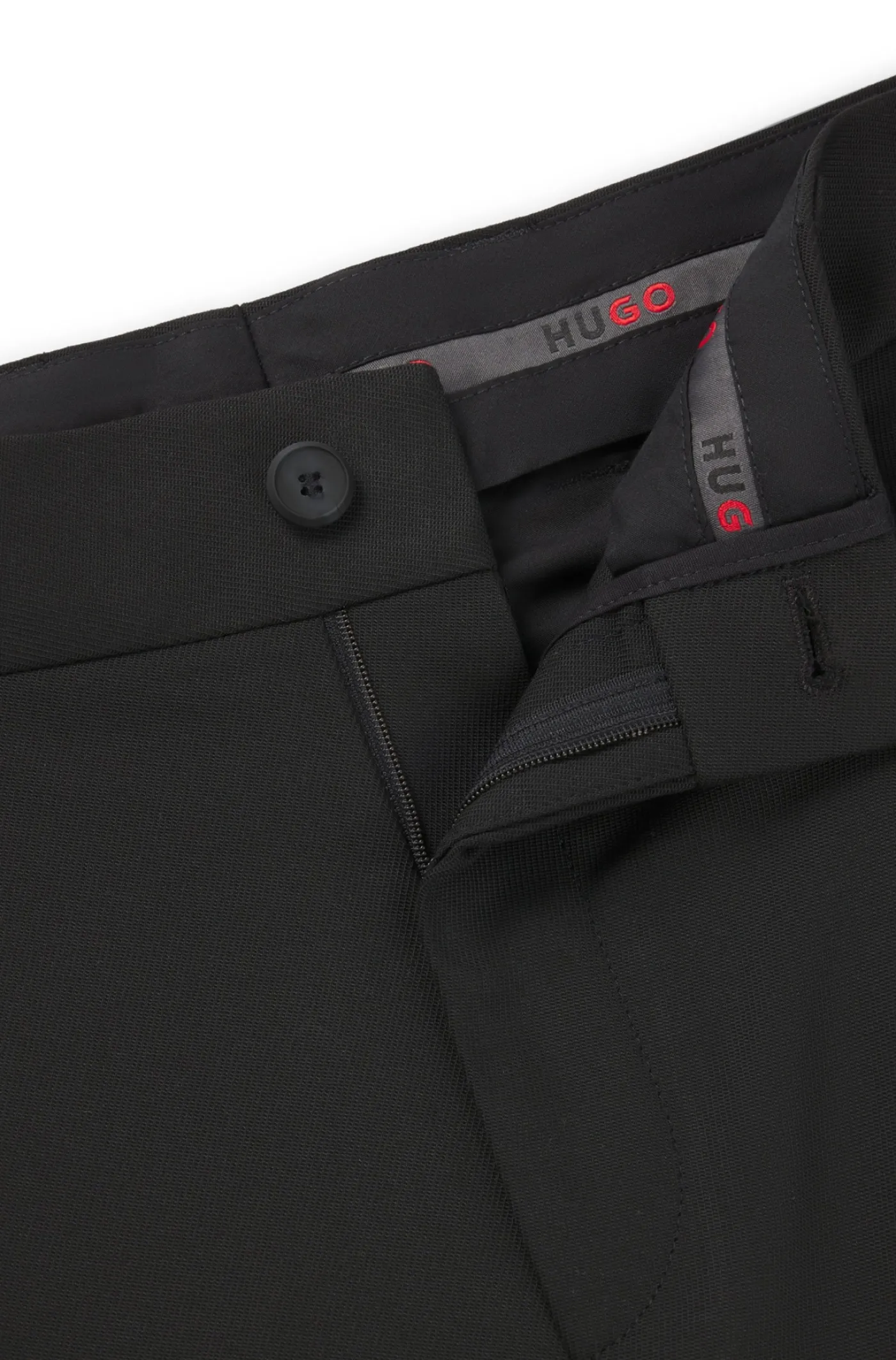 Modern-Fit Hose aus Stretch-Twill mit Bügelfalten