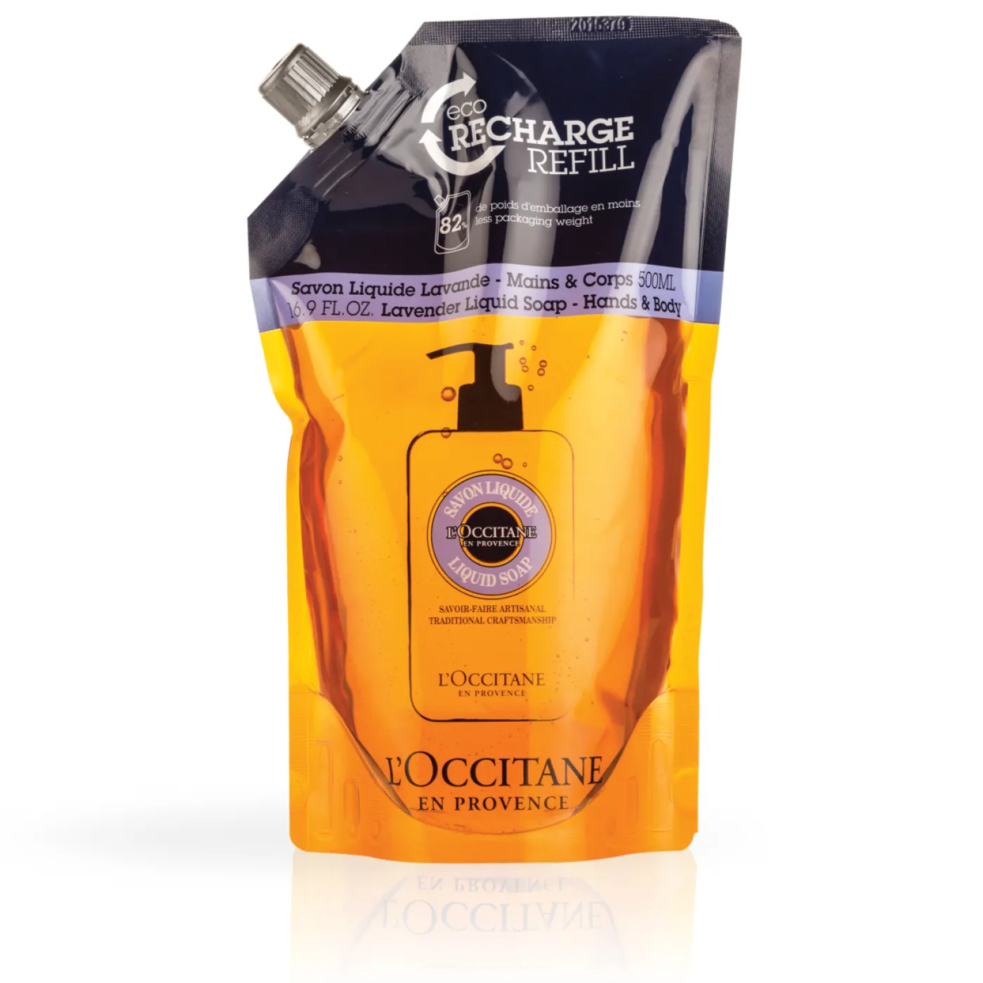 NACHFÜLLPACKUNG SHEA LAVENDEL FLÜSSIGSEIFE 500 ML