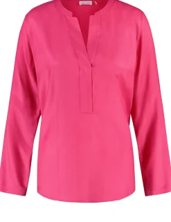 Nachhaltige Bluse mit Tunika-Ausschnitt