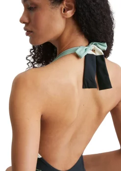 NECKHOLDER-BADEANZUG MIT RUNDEM AUSSCHNITT