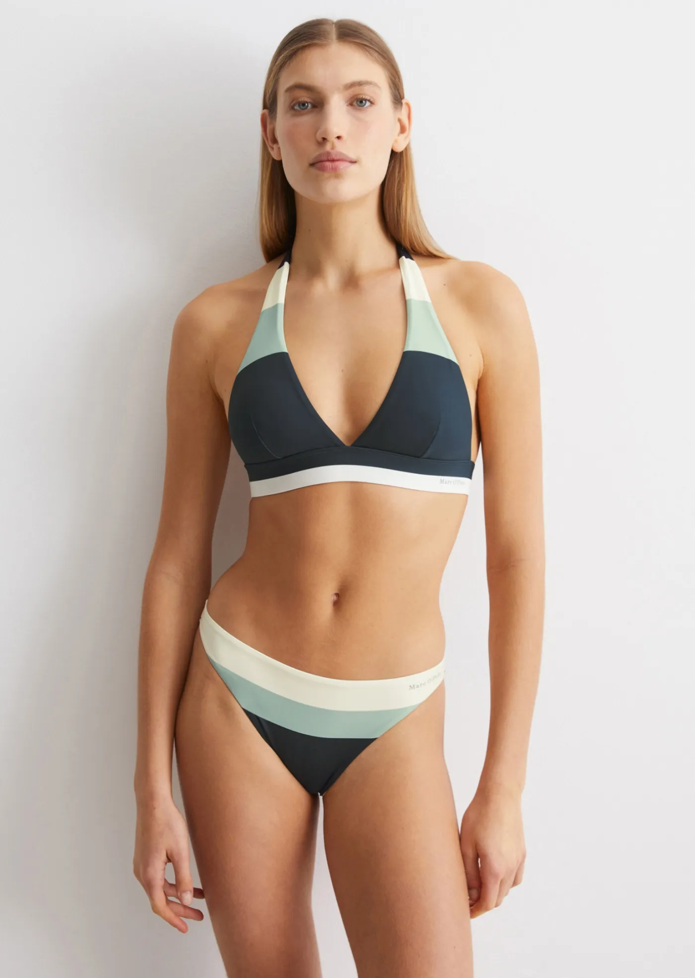 Neckholder-Bikini-Top aus recyceltem Material